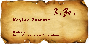 Kogler Zsanett névjegykártya